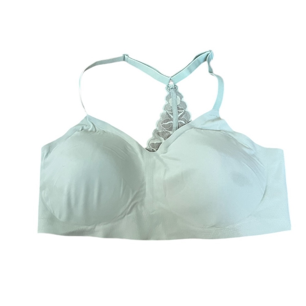True & Co Womens Padded Bralette Mint Green Size Large